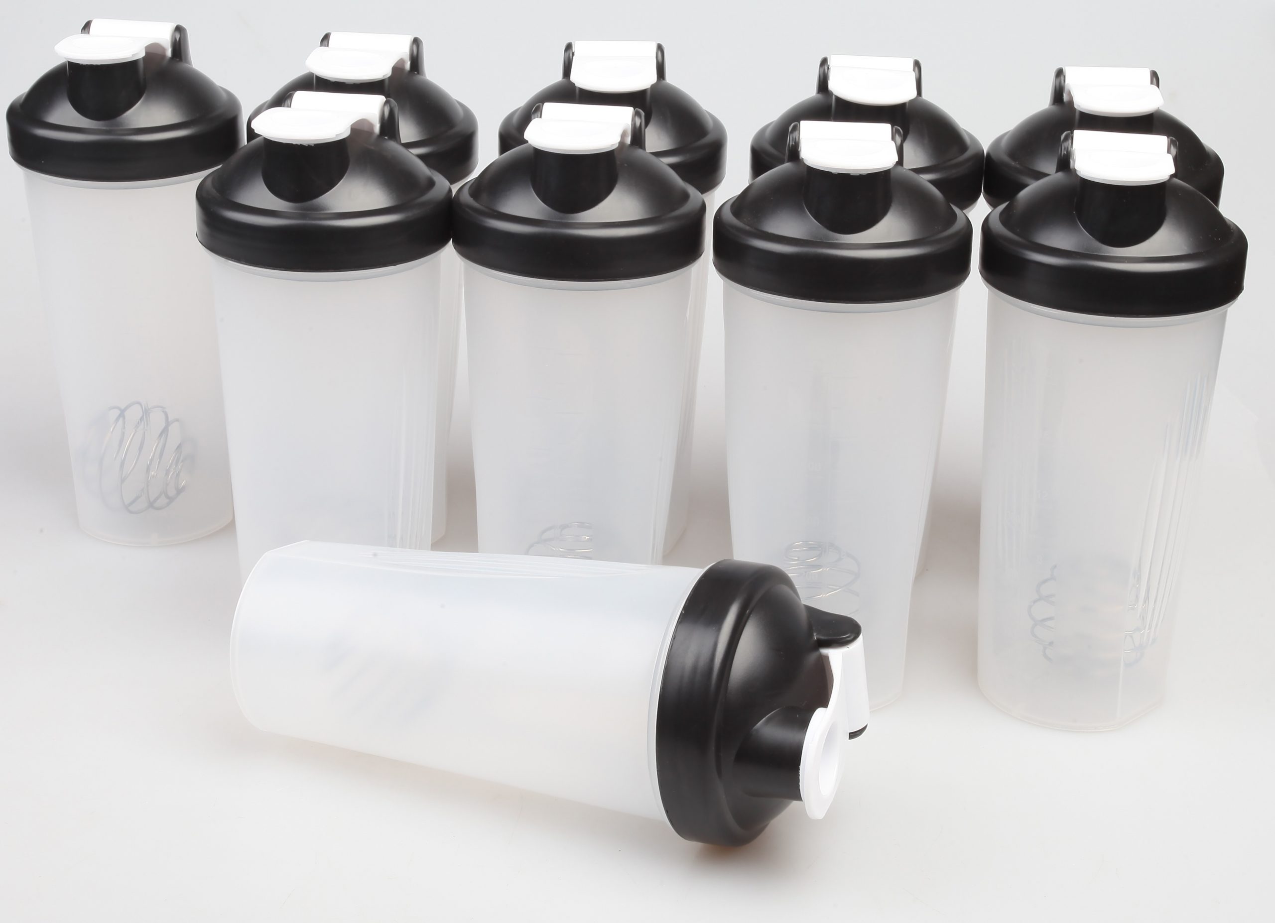 10x Shaker Bottles Protein Mixer Gym Sports Drink