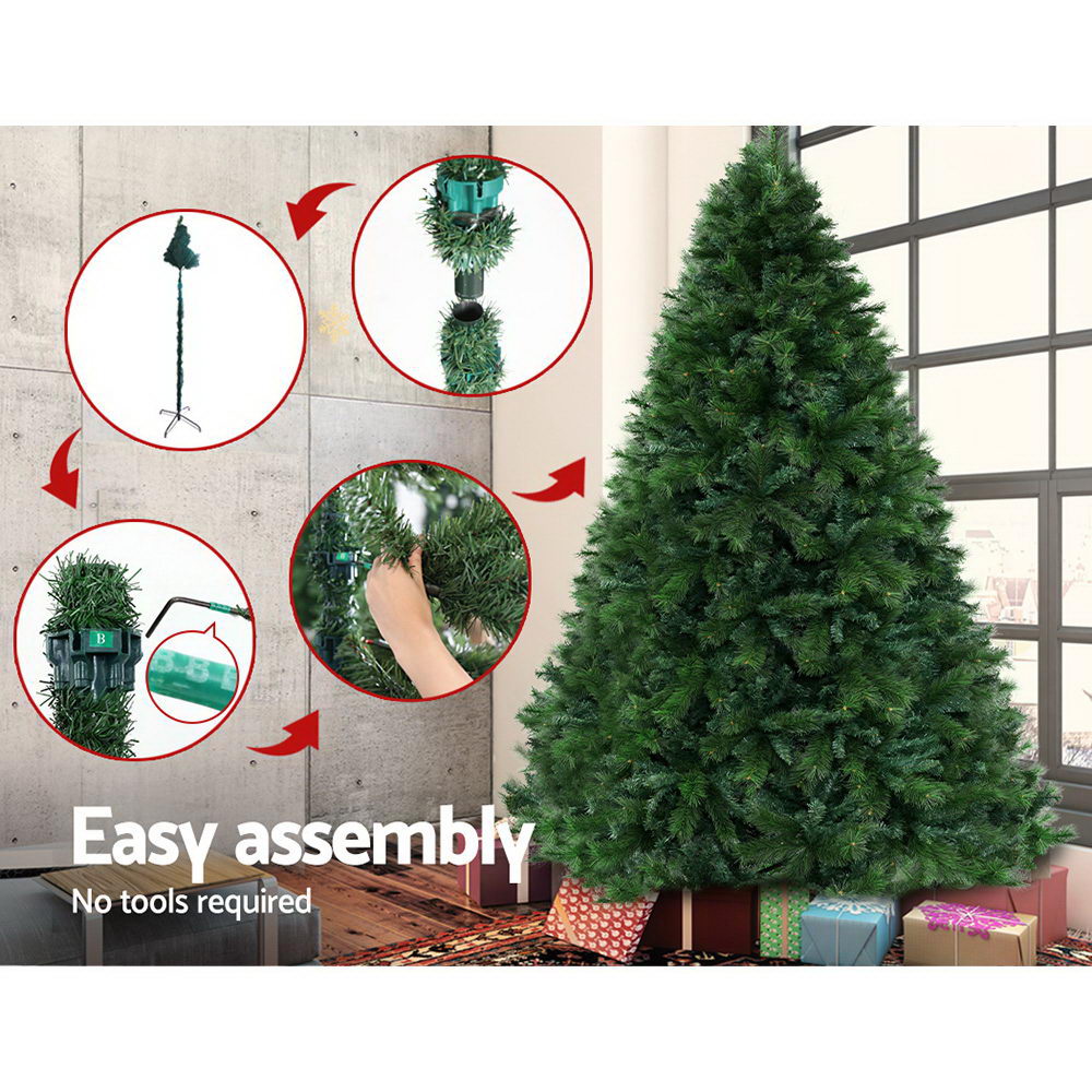 Jingle Jollys Christmas Tree 2.1M Xmas Trees Decorations Pine-Needle 1584 Tips