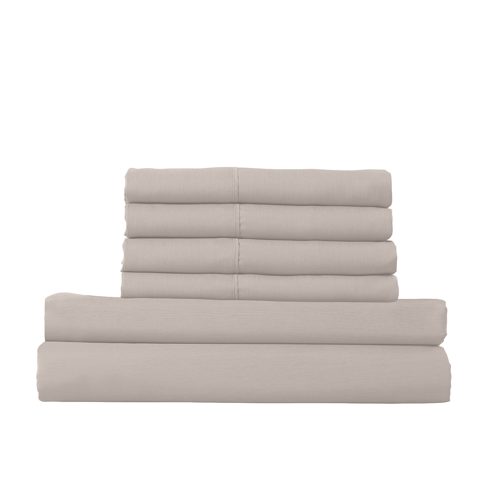 Royal Comfort 1500 Thread Count 6 Piece Cotton Rich Bedroom Collection Set - Queen - Stone