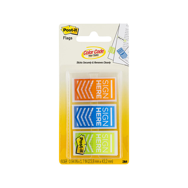 POST-IT 682-SH-OBL Sign Pack of 3 Box of 6