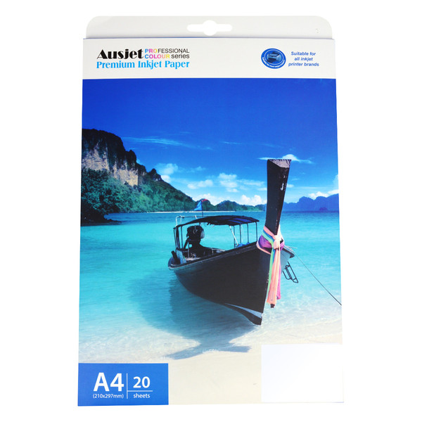 AUSJET 200gsm A4 High Gloss Double Sided Photo Paper 20 sheets