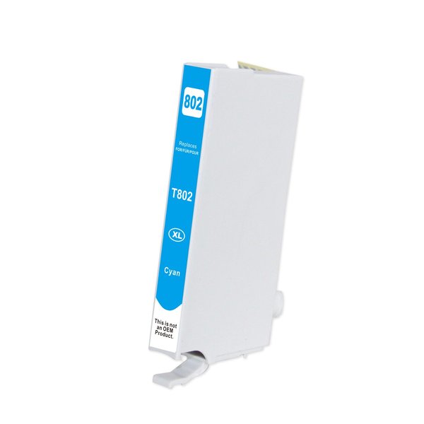 Cyan Compatible Inkjet Cartridge Replacement for 802XL