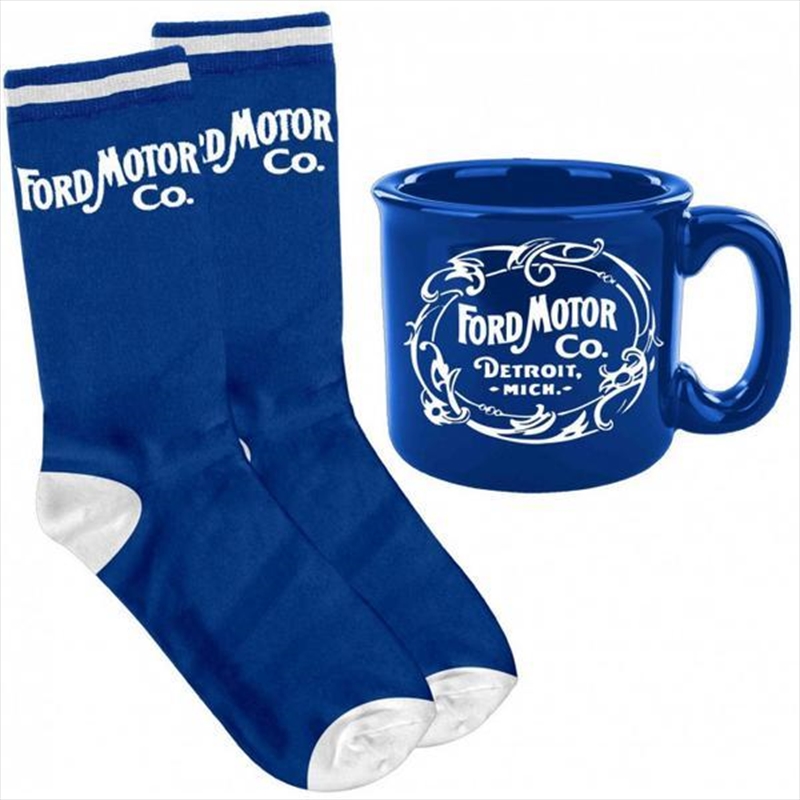 Ford Camp Mug and Socks Gift Pack
