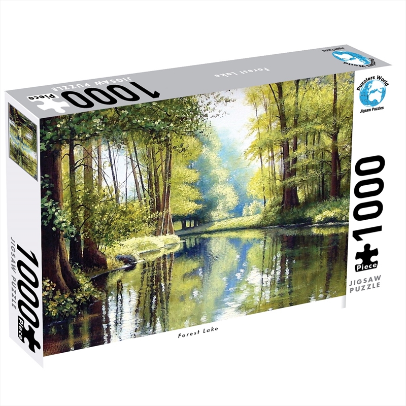 Puzzlers World - 1000 Piece Forest Lake Puzzle