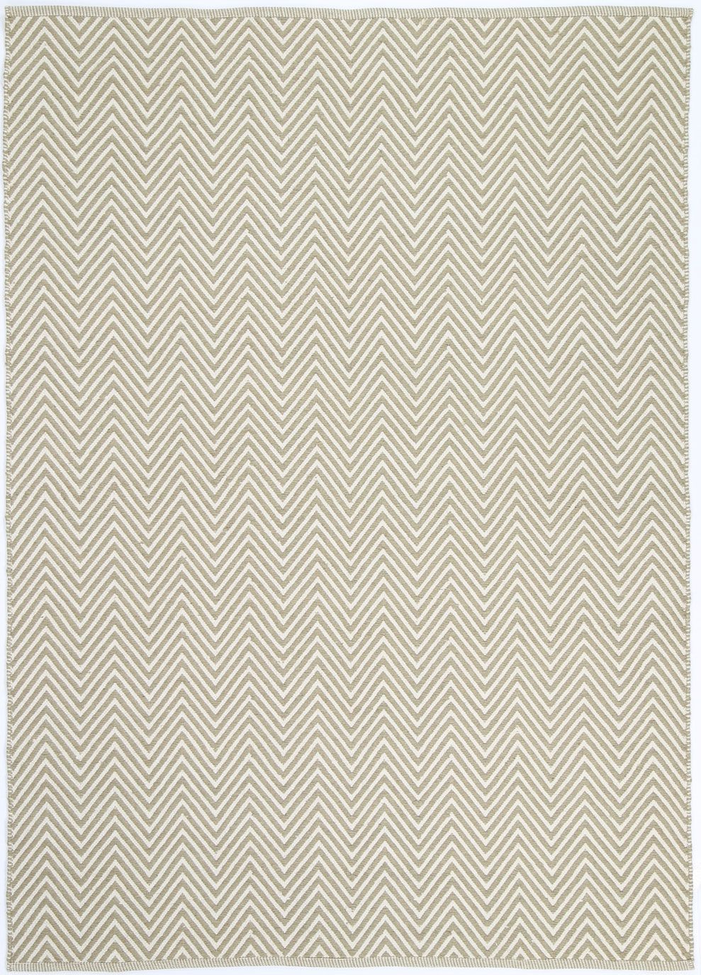 Natura Wool Limestone Beige Chevron Rug 120x170 cm