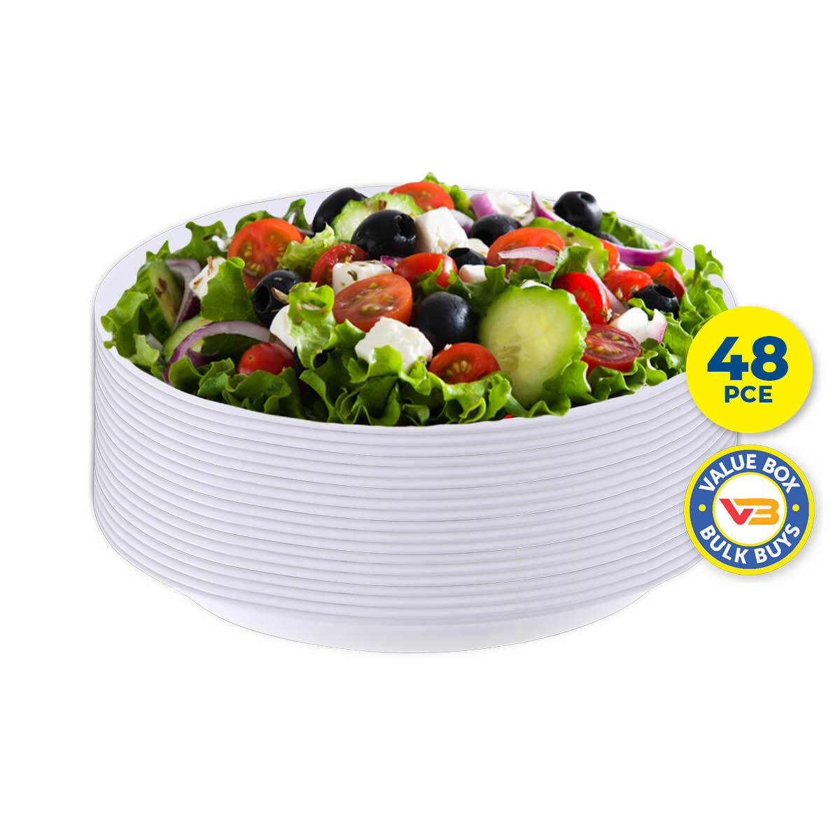 Home Master 48PCE Party Platters Oval Plastic Lightweight Durable 43cm